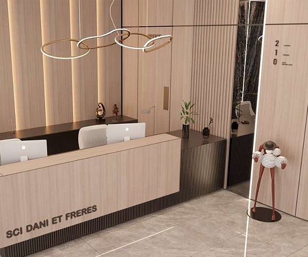 Frontdesk of L'Avenue Hotel Abidjan